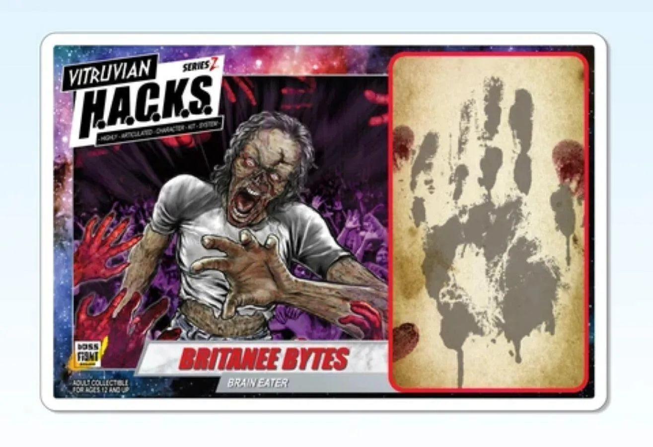 BFSZ30104 Vitruvian H.A.C.K.S. - Zombie Britanee Bytes H.A.C.K.S. Action Figure - Boss Fight Studios - Titan Pop Culture