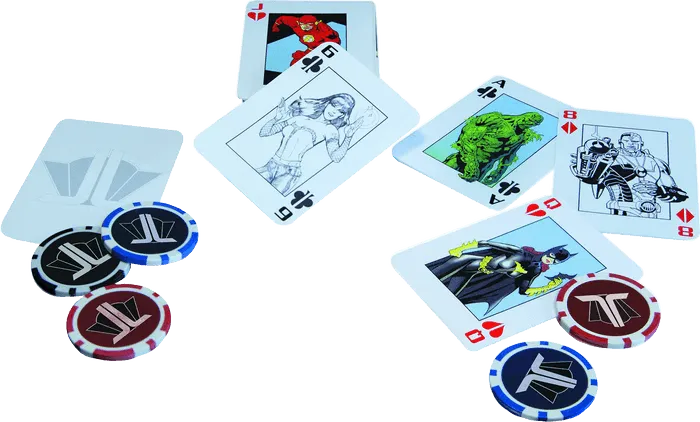 DCCDEC140432 Justice League (comics) - Starter Poker Set - DC Comics - Titan Pop Culture