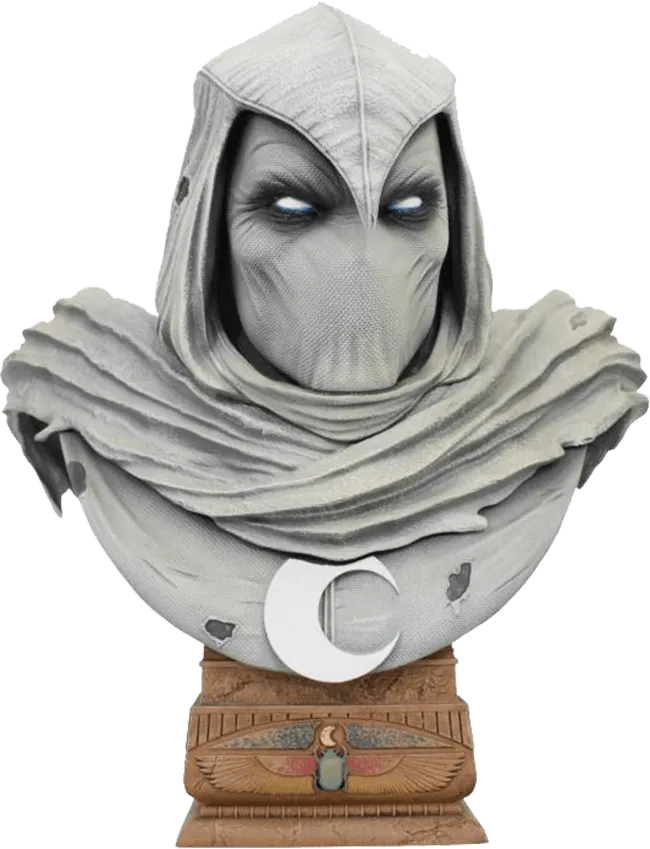 DSTFEB232188 Marvel Comics - Moon Knight Legends in 3D 1:2 Scale Bust - Diamond Select Toys - Titan Pop Culture