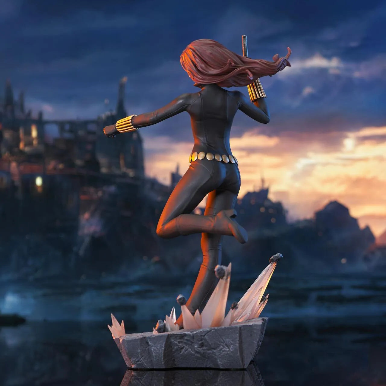 DSTMAR212009 Marvel Comics - Black Widow Premier Statue - Diamond Select Toys - Titan Pop Culture