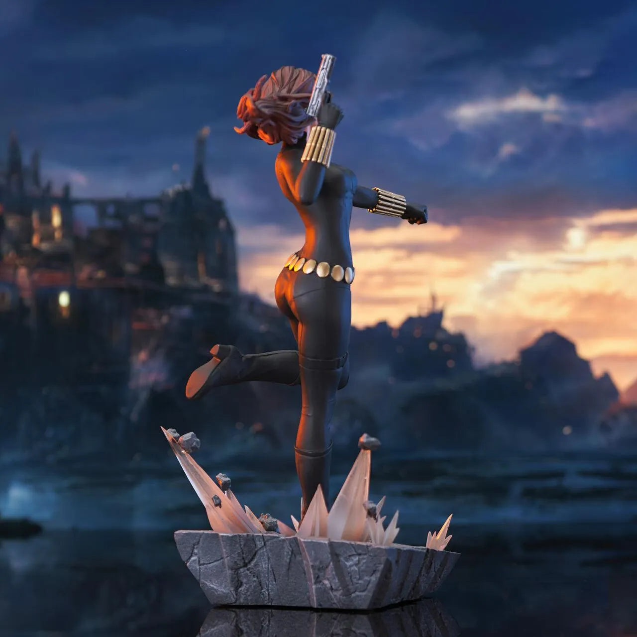 DSTMAR212009 Marvel Comics - Black Widow Premier Statue - Diamond Select Toys - Titan Pop Culture