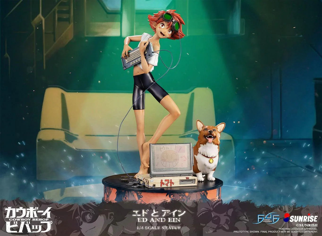 F4FCBEAEST Cowboy Bebop - Ed & Ein Statue - First 4 Figures - Titan Pop Culture