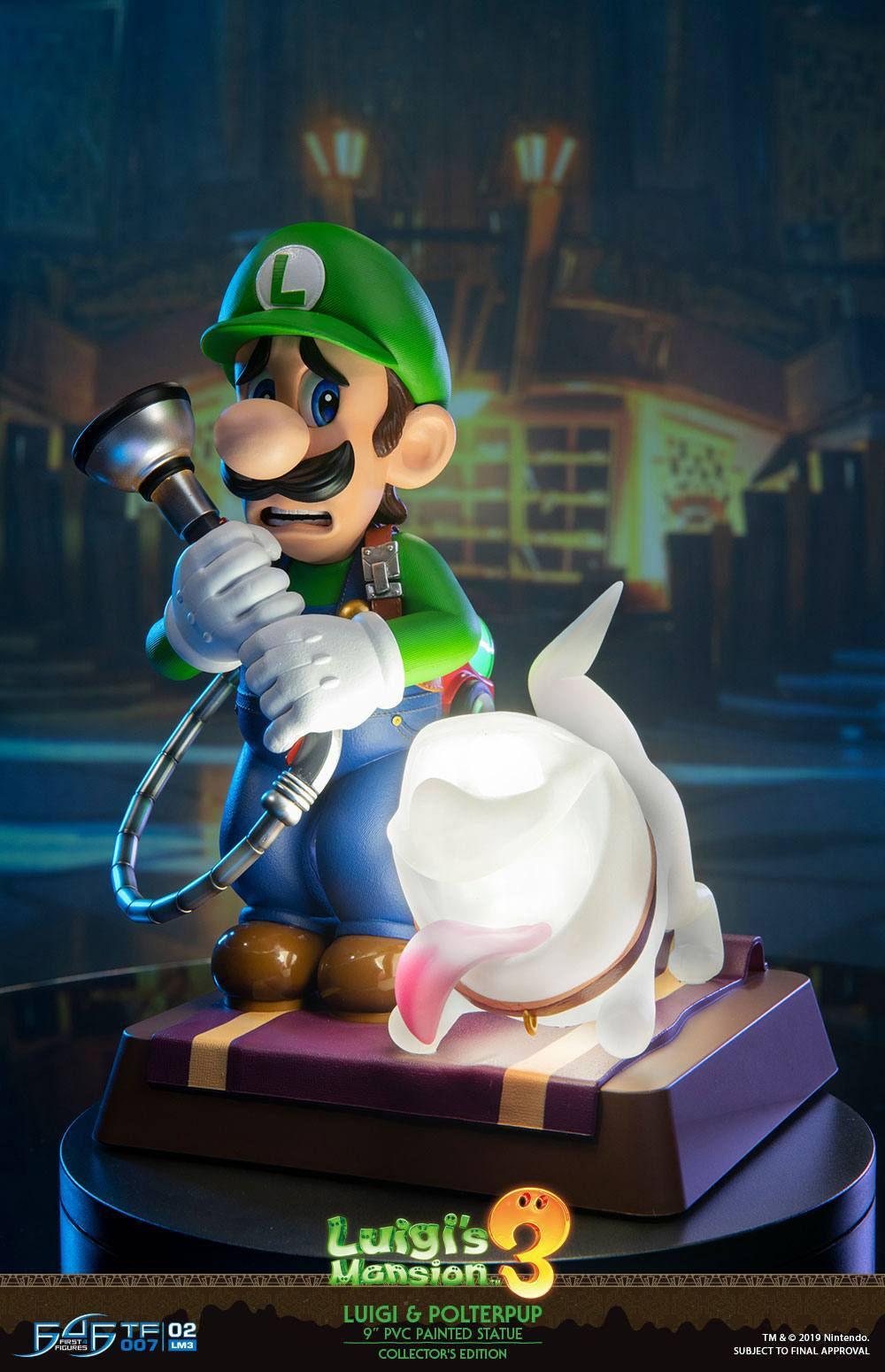F4FLM03CO Luigi's Mansion 3 - Luigi 9" PVC Statue Collector's Edition - First 4 Figures - Titan Pop Culture