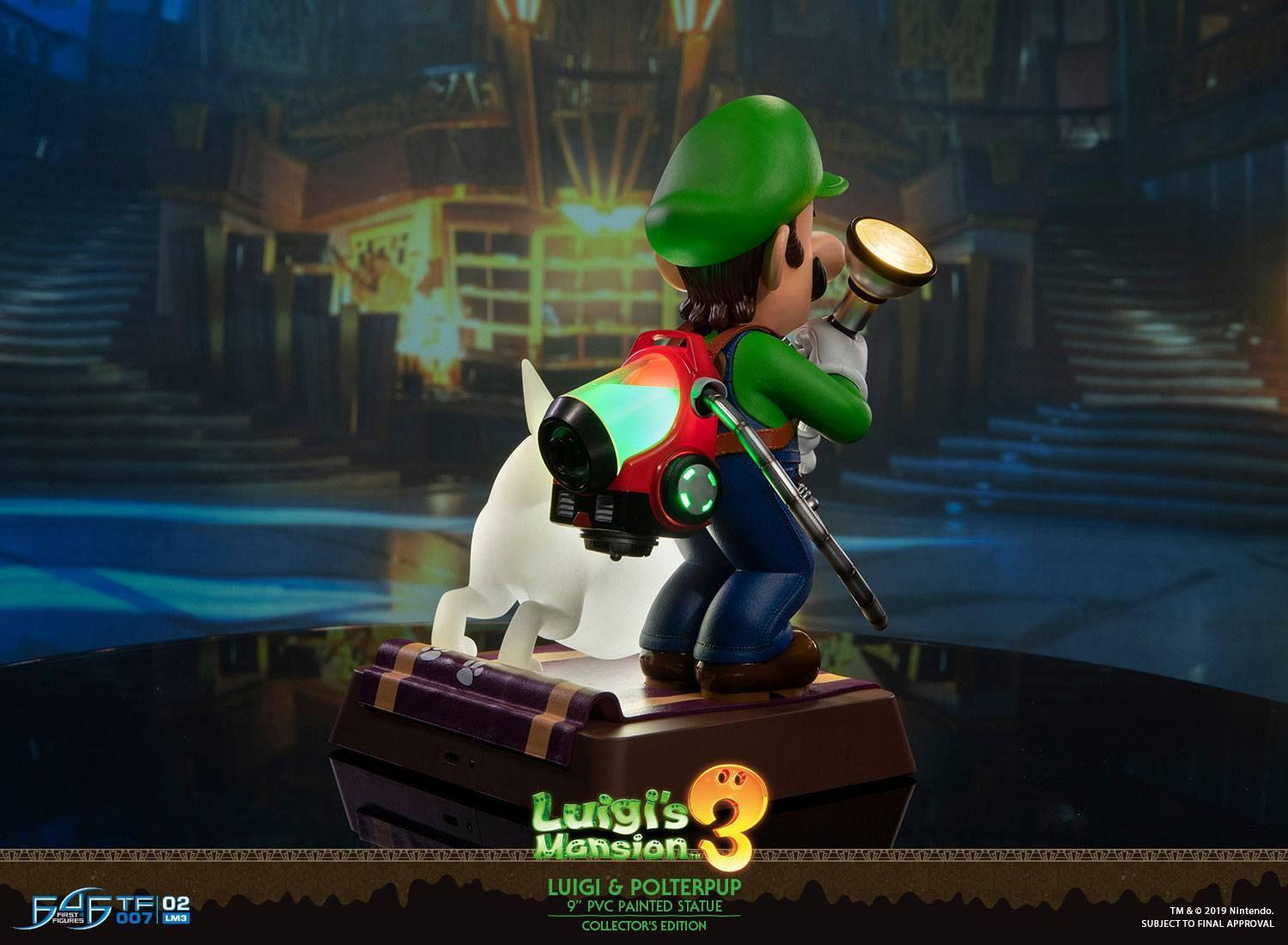 F4FLM03CO Luigi's Mansion 3 - Luigi 9" PVC Statue Collector's Edition - First 4 Figures - Titan Pop Culture