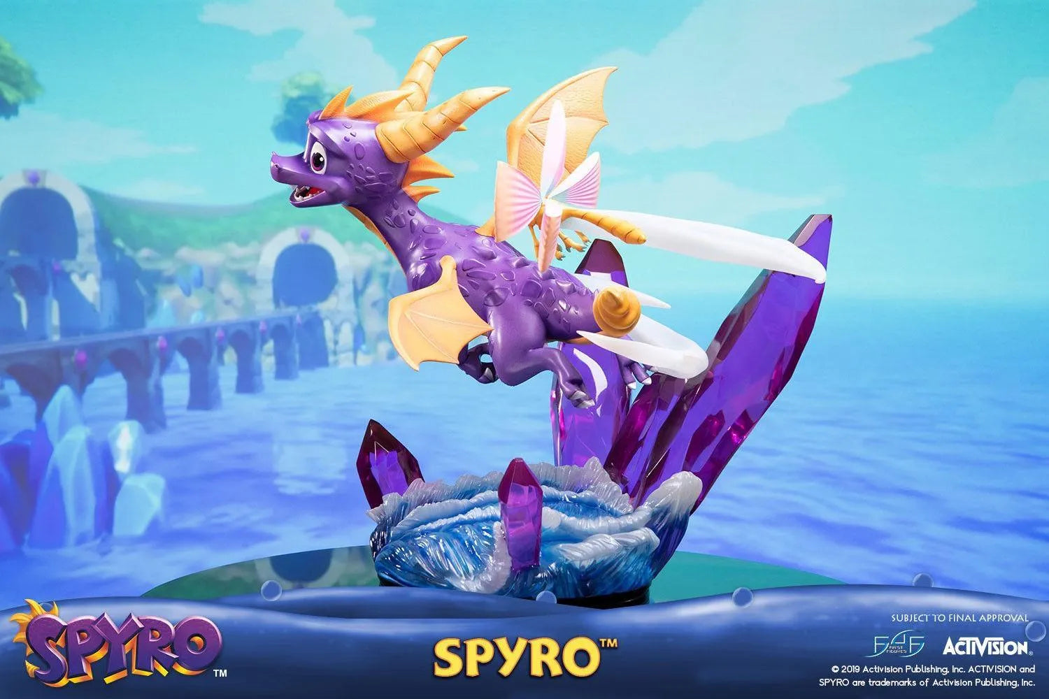 F4FSPYREST Spyro the Dragon - Spyro Reignited Statue - First 4 Figures - Titan Pop Culture