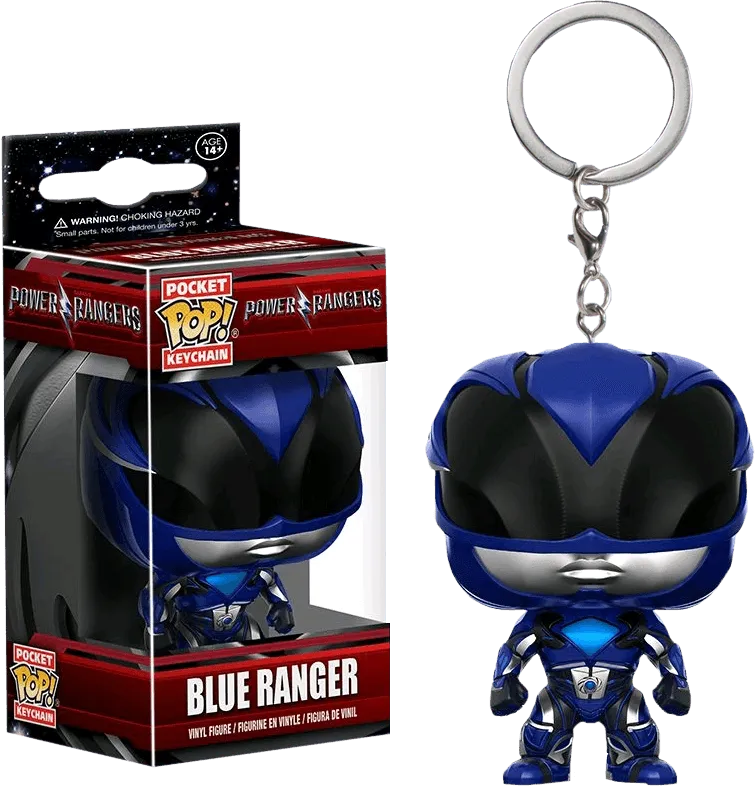 FUN12349 Power Rangers Movie - Blue Ranger Pocket Pop! Keychain - Funko - Titan Pop Culture