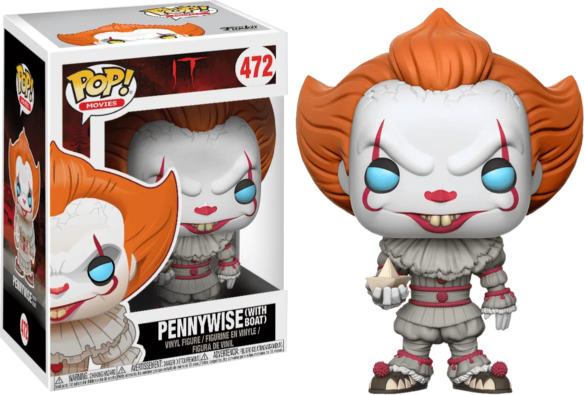 FUN20176 It (2017) - Pennywise (with Boat) Pop! Vinyl - Funko - Titan Pop Culture