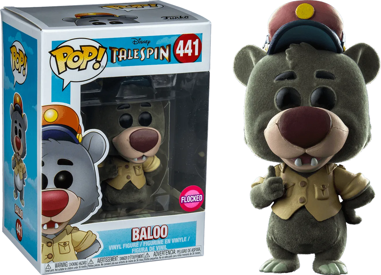 FUN33097 TaleSpin - Baloo Flocked US Exclusive Pop! Vinyl - Funko - Titan Pop Culture