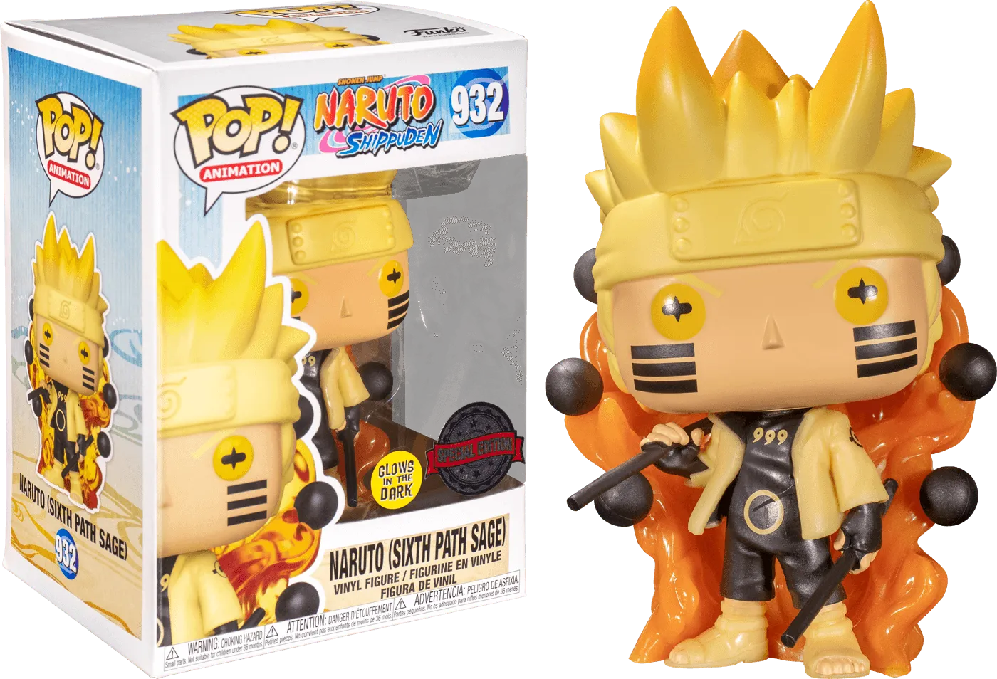 FUN36816 Naruto: Shippuden - Naruto 6 Path Sage Glow Specialty Store Exclusive Pop! Vinyl - Funko - Titan Pop Culture