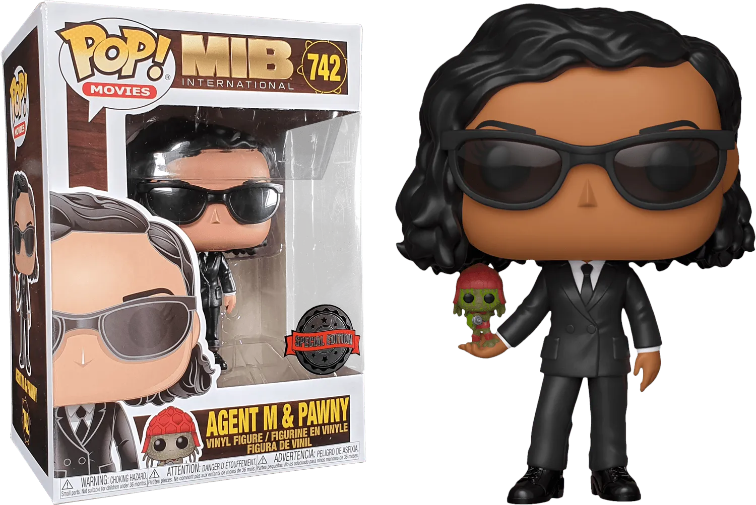 FUN40603Less Men In Black 4: International - Agent M with Pawny US Exclusive Pop! Vinyl - Less Than Perfect - Funko - Titan Pop Culture