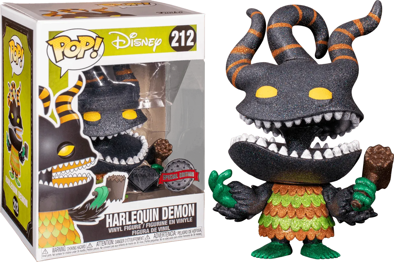 FUN41598 The Nightmare Before Christmas - Harlequin Demon Diamond Glitter Pop! Vinyl - Funko - Titan Pop Culture