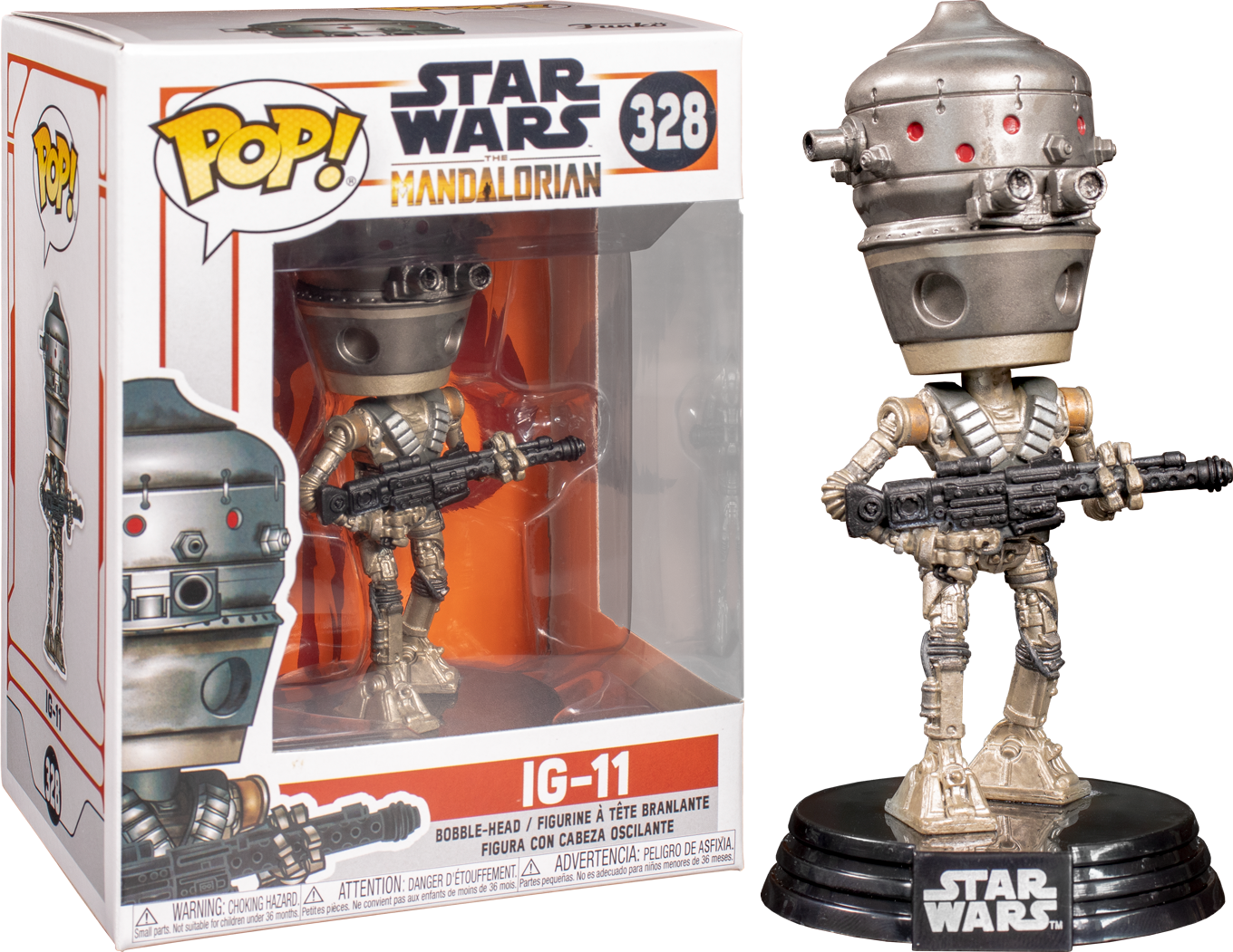 FUN42064 Star Wars: The Mandalorian - IG-11 Pop! Vinyl - Funko - Titan Pop Culture