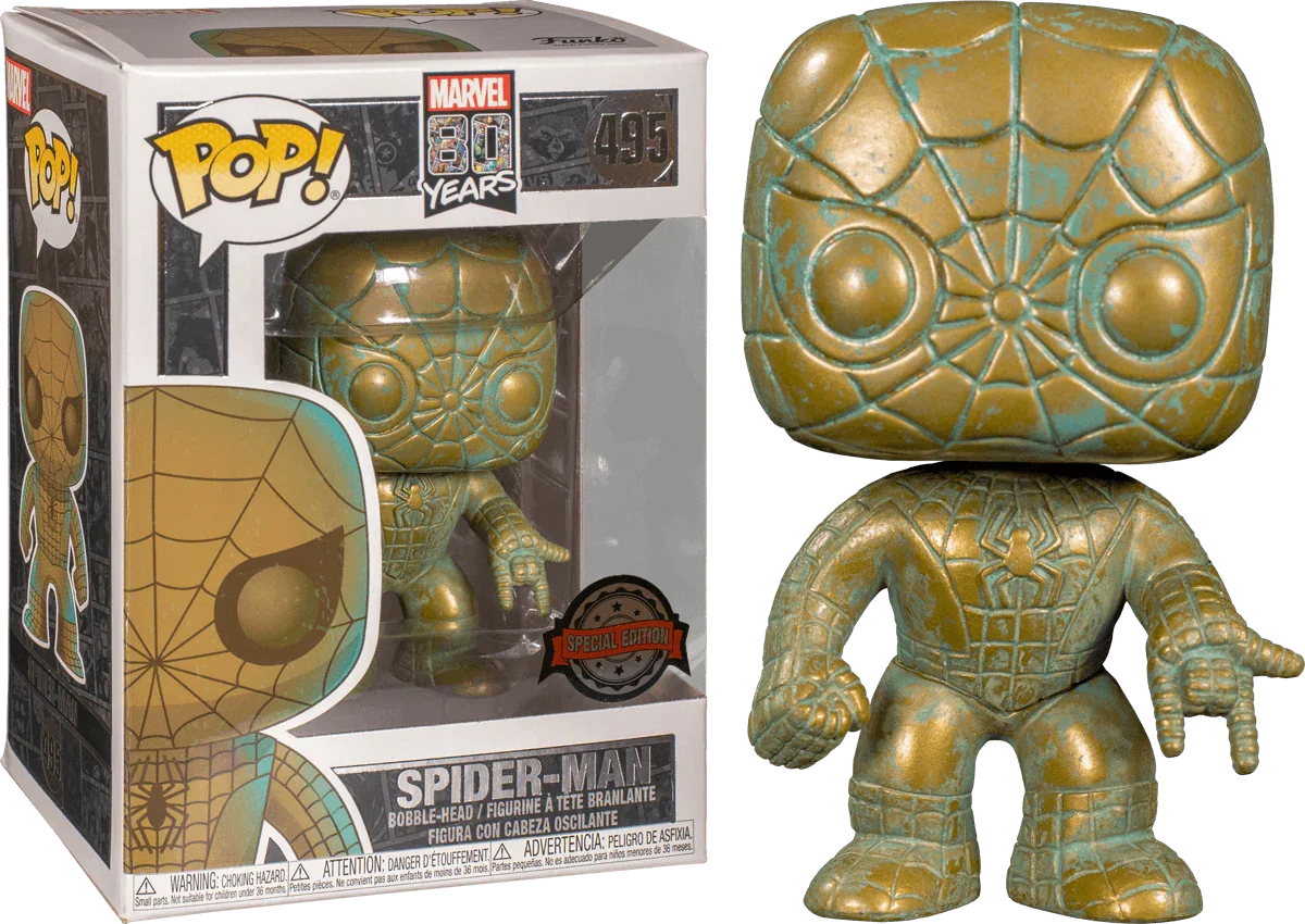 FUN42212 Spider-Man - Marvel 80th Anniversary Patina US Exclusive Pop! Vinyl - Funko - Titan Pop Culture
