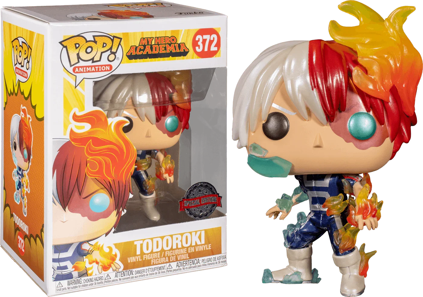 FUN43819 My Hero Academia - Todoroki Metallic US Exclusive Pop! Vinyl - Funko - Titan Pop Culture