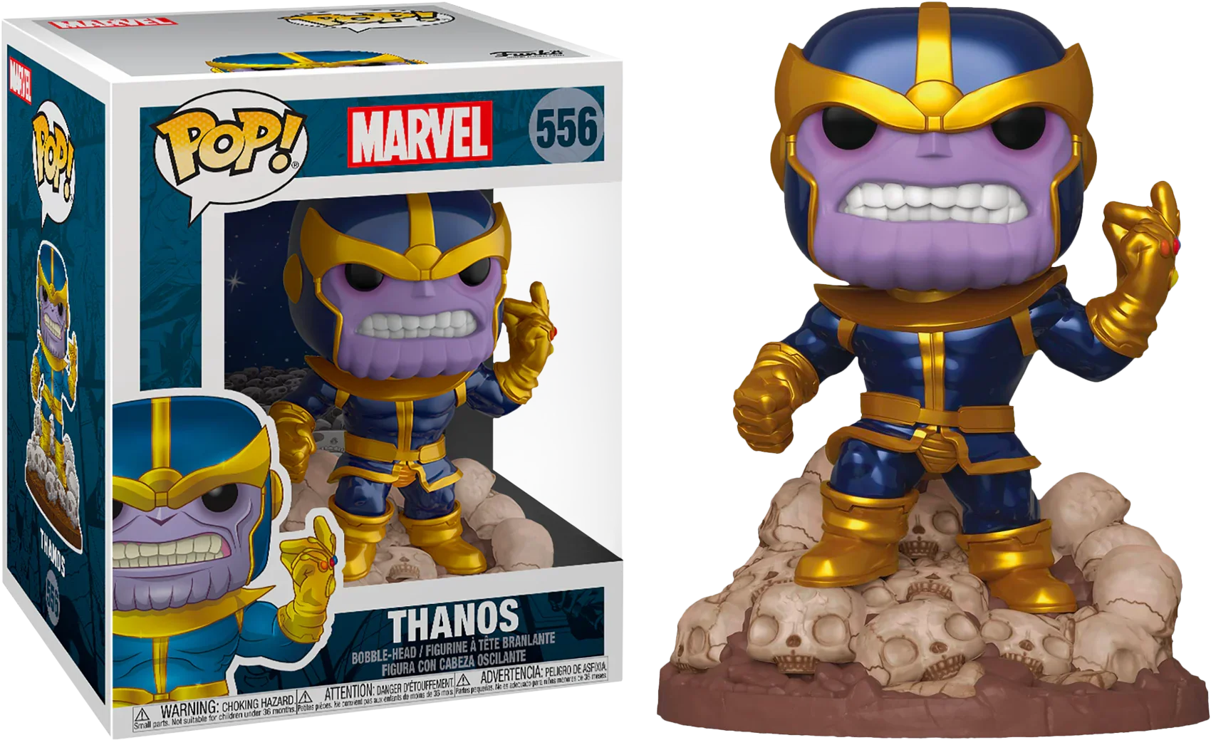 FUN43968 Marvel - Thanos Infinity Saga Metallic 80th Anniversary US Exclusive 6" Pop! Deluxe - Funko - Titan Pop Culture