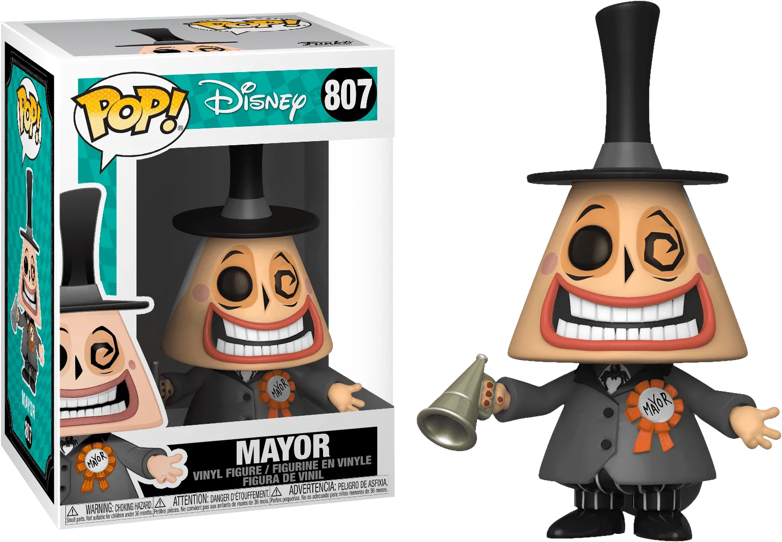 FUN48181 The Nightmare Before Christmas - Mayor with Megaphone (with chase) Pop! Vinyl - Funko - Titan Pop Culture