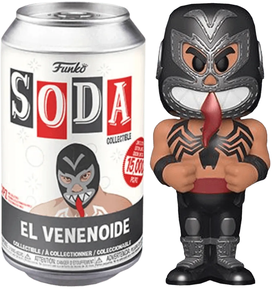 FUN54505 Spider-Man - Venom Luchadore (with chase) Vinyl Soda - Funko - Titan Pop Culture