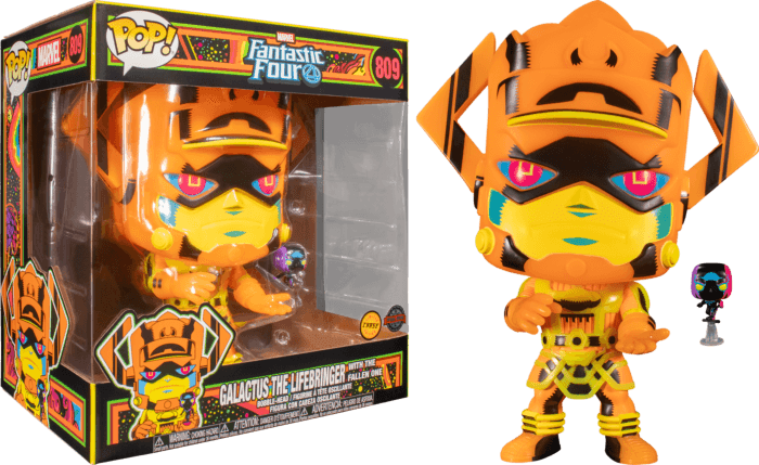 FUN55165 Fantastic Four - Galactus with Silver Surfer Black Light (with chase) US Exclusive 10" Pop! Vinyl - Funko - Titan Pop Culture