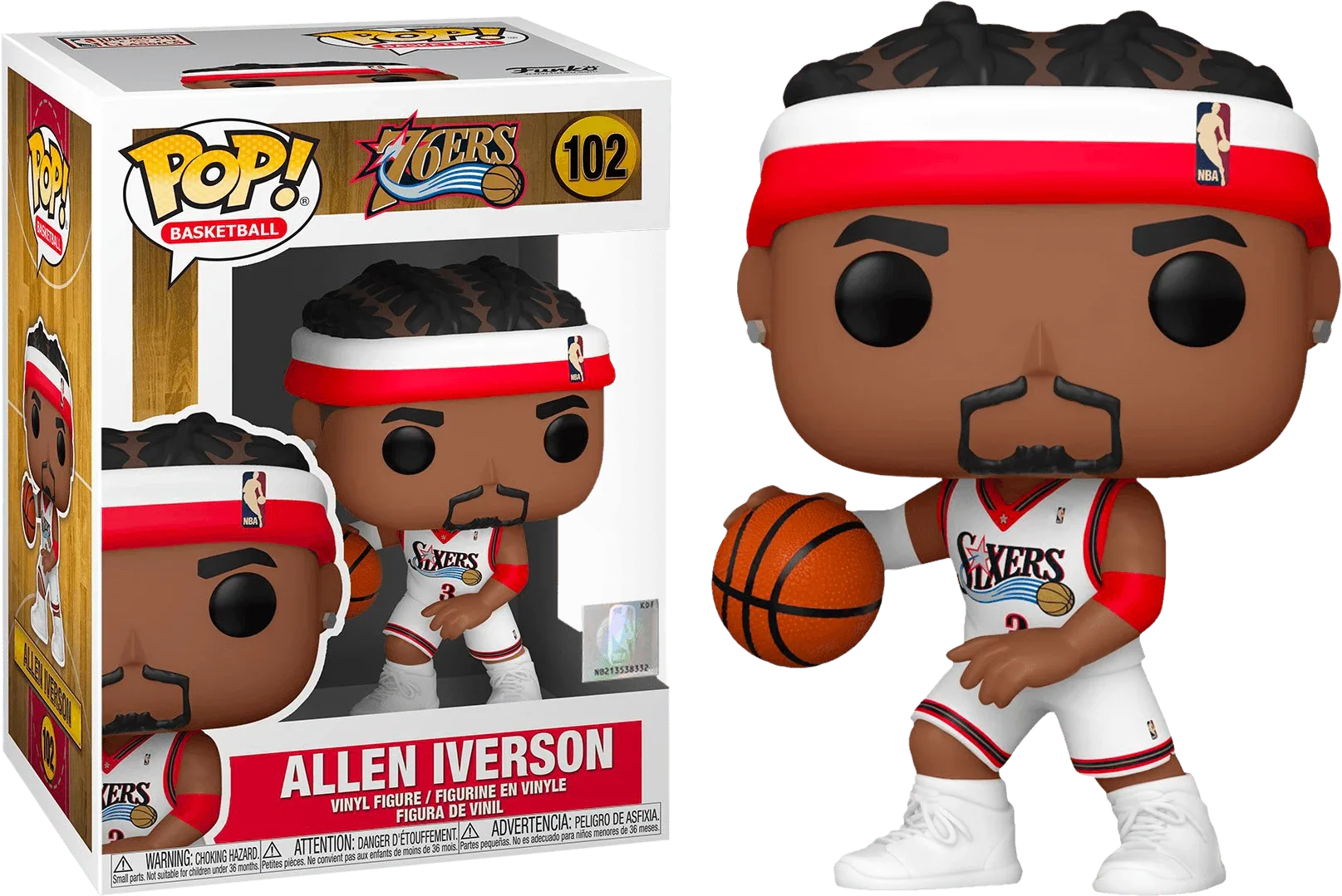 FUN55215 NBA: Legends - Allen Iverson (Sixers Home) Pop! Vinyl - Funko - Titan Pop Culture