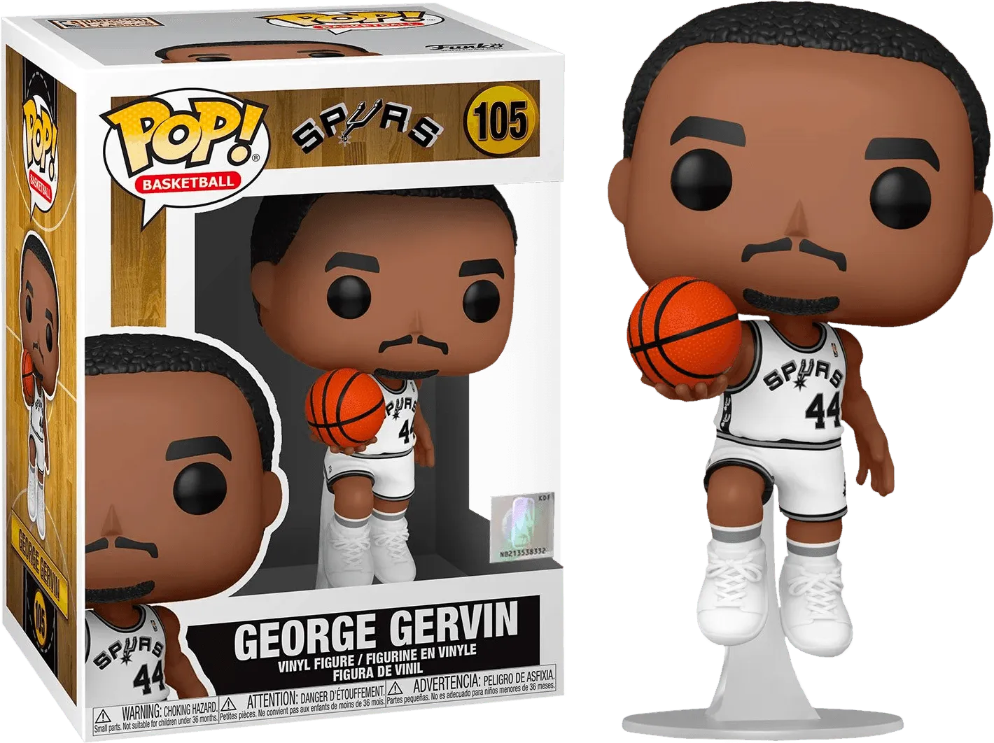 FUN55218 NBA: Legends - George Gervin (Spurs Home) Pop! Vinyl - Funko - Titan Pop Culture