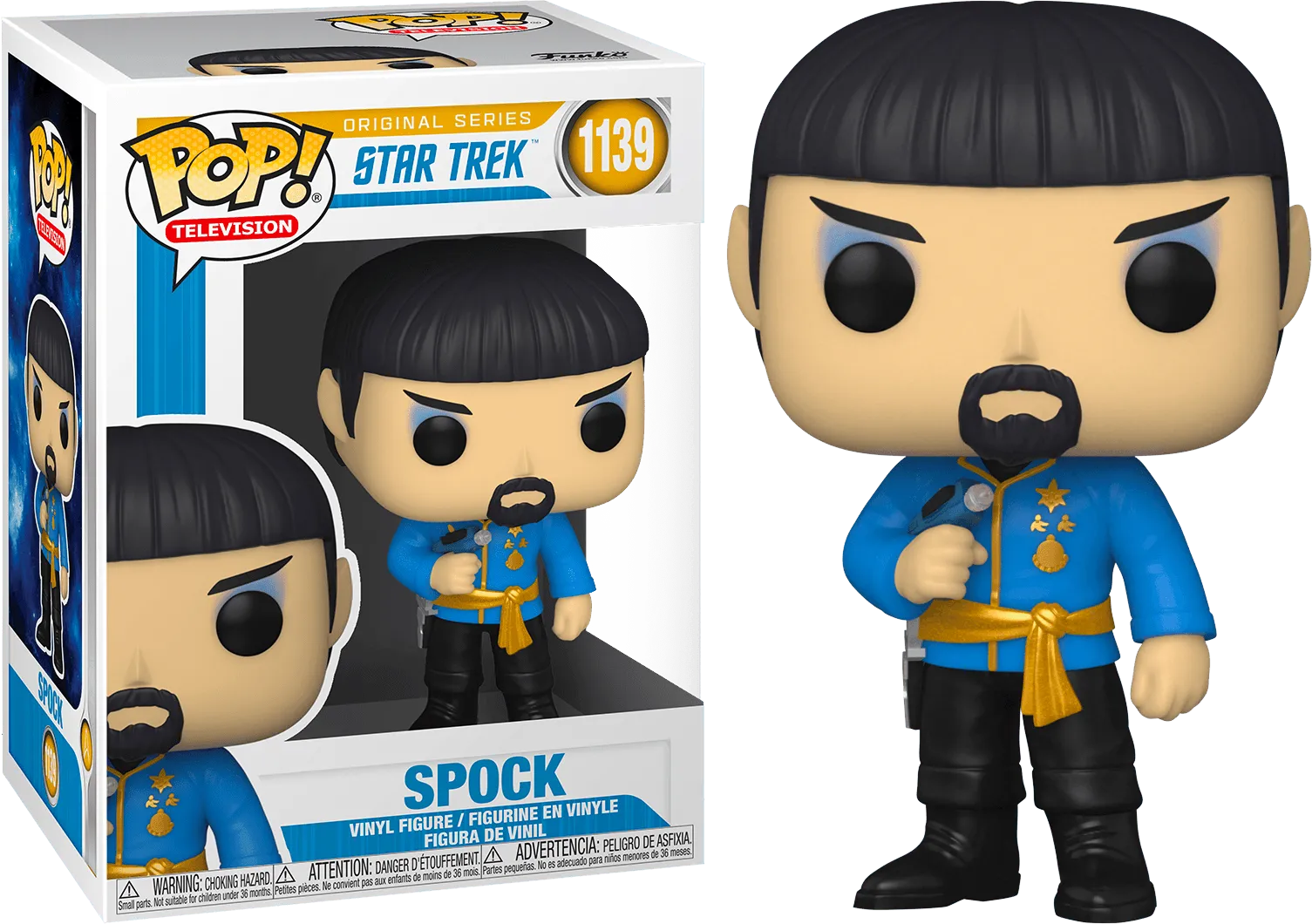 FUN55808 Star Trek: The Original Series - Mirror Spock Pop! Vinyl - Funko - Titan Pop Culture