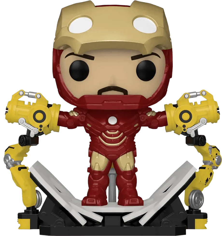 FUN56772 Iron Man 2 - Iron Man Mark IV with Gantry Glow Pop! Deluxe - Funko - Titan Pop Culture