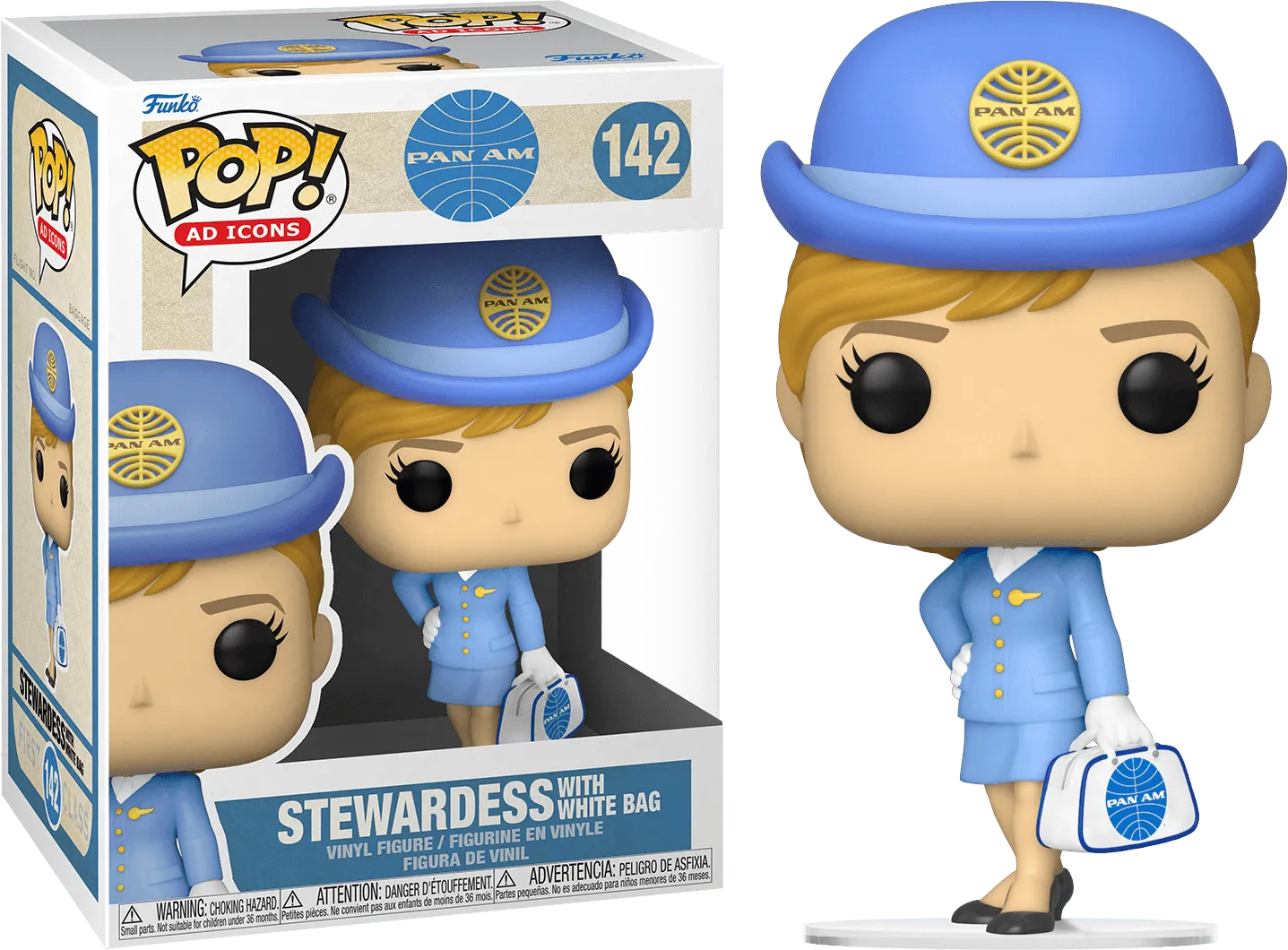 FUN56816 Pan Am - Stewardess with White Bag Pop! Vinyl - Funko - Titan Pop Culture