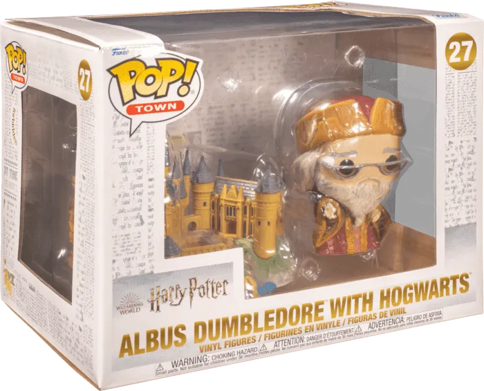 FUN57369 Harry Potter - Hogwarts with Albus Dumbledore 20th Anniversary Pop! Town - Funko - Titan Pop Culture