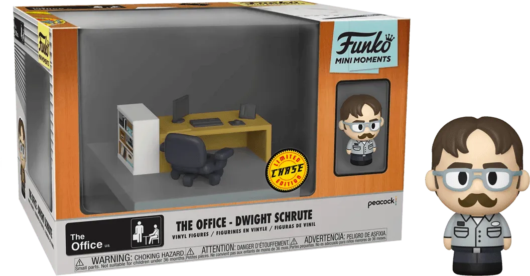 FUN57389 The Office - Dwight (with chase) Mini Moment - Funko - Titan Pop Culture