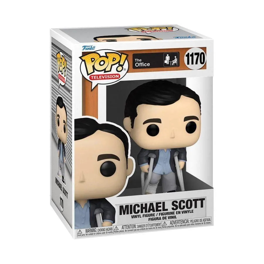 FUN57396 The Office - Michael with Crutches Pop! Vinyl - Funko - Titan Pop Culture