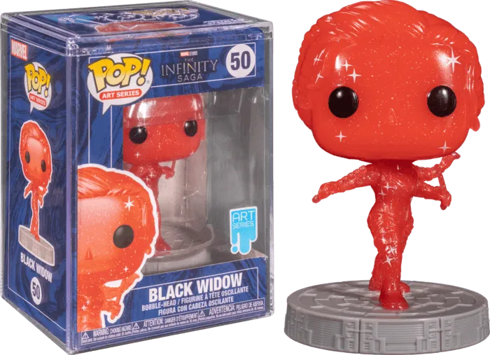 FUN57613 Marvel Infinity Saga - Black Widow Red (Artist Series) Pop! Vinyl with Protector - Funko - Titan Pop Culture