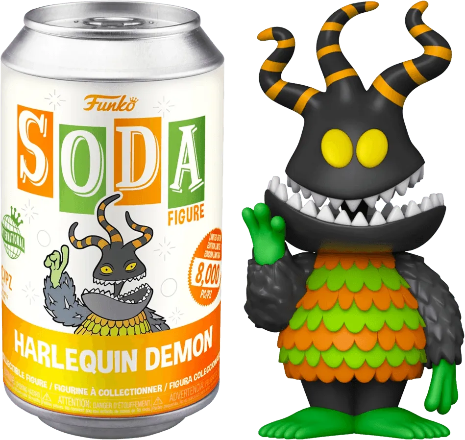 FUN58341 The Nightmare Before Christmas - Harlequin Demon (with chase) Vinyl Soda - Funko - Titan Pop Culture