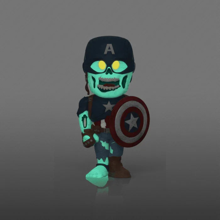 FUN58668 What If - Captain America (with chase) Zombie Vinyl Soda - Funko - Titan Pop Culture