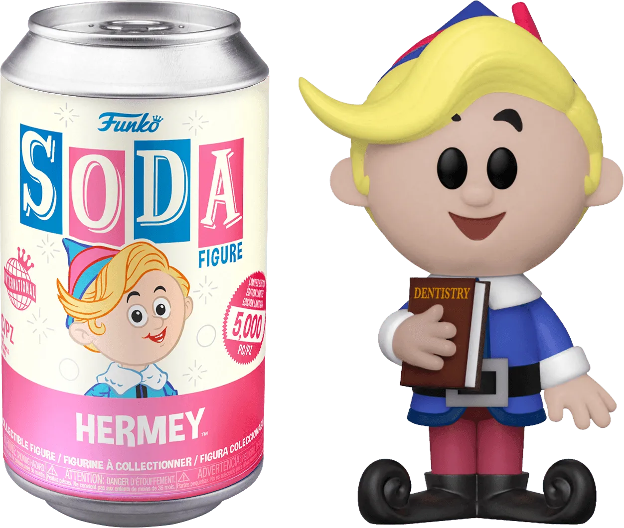 FUN58717 Rudolph the Red-Nosed Reindeer - Hermey (with chase) Vinyl Soda - Funko - Titan Pop Culture