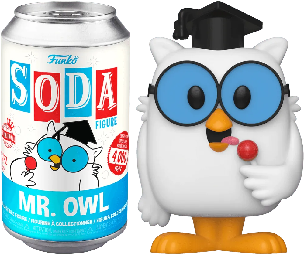 FUN59458 Tootsie Pop - Mr Owl (with chase) Vinyl Soda - Funko - Titan Pop Culture