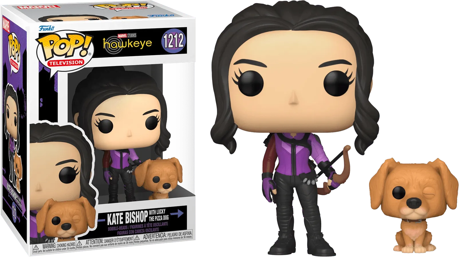 FUN59481 Hawkeye (TV) - Kate Bishop & Lucky the Pizza Dog Pop! Vinyl - Funko - Titan Pop Culture