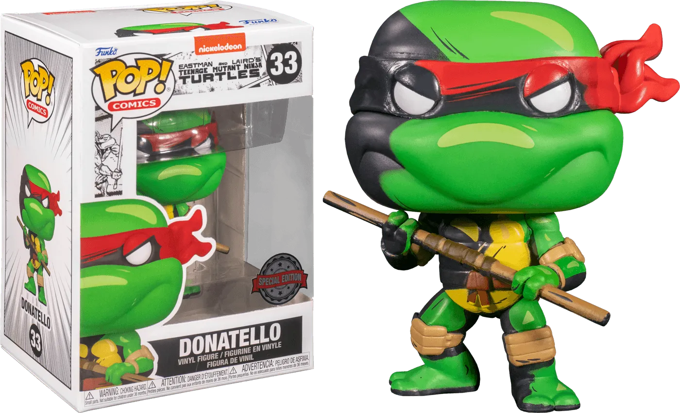 FUN60648 Teenage Mutant Ninja Turtles (comics) - Donatello (with chase) US Exclusive Pop! Vinyl - Funko - Titan Pop Culture