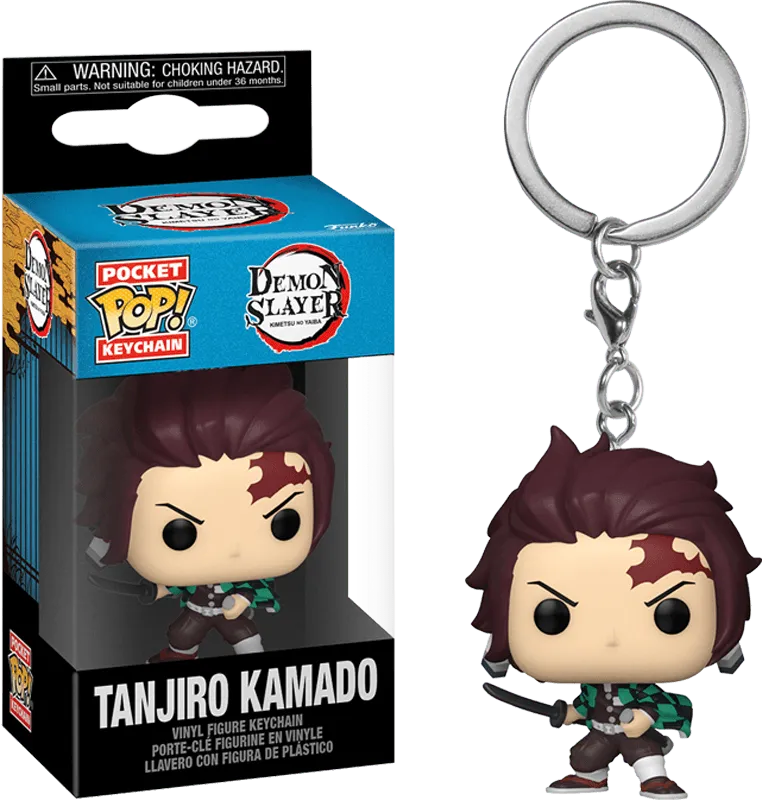 FUN61374 Demon Slayer - Tanjiro Pop! Keychain - Funko - Titan Pop Culture