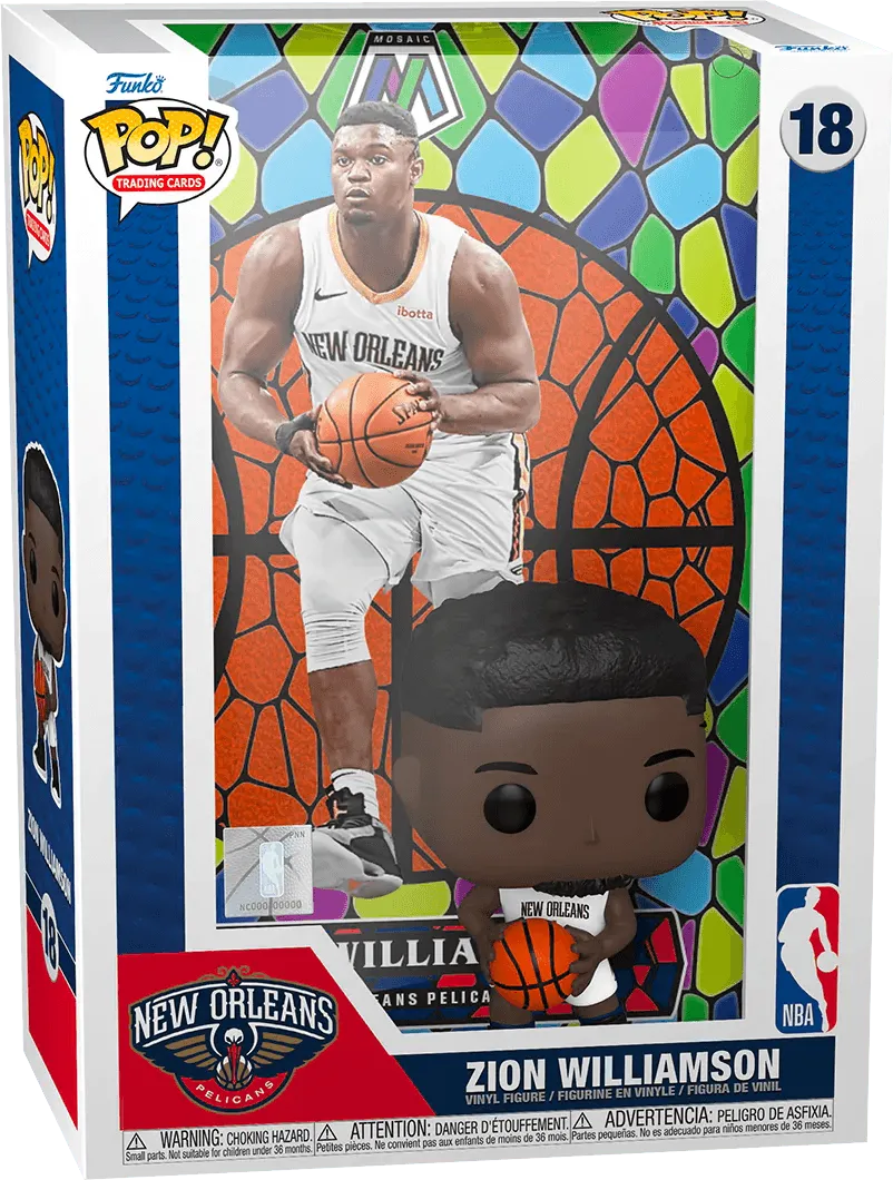 FUN61493 NBA - Zion Williamson (Mosaic) Pop! Trading Card - Funko - Titan Pop Culture