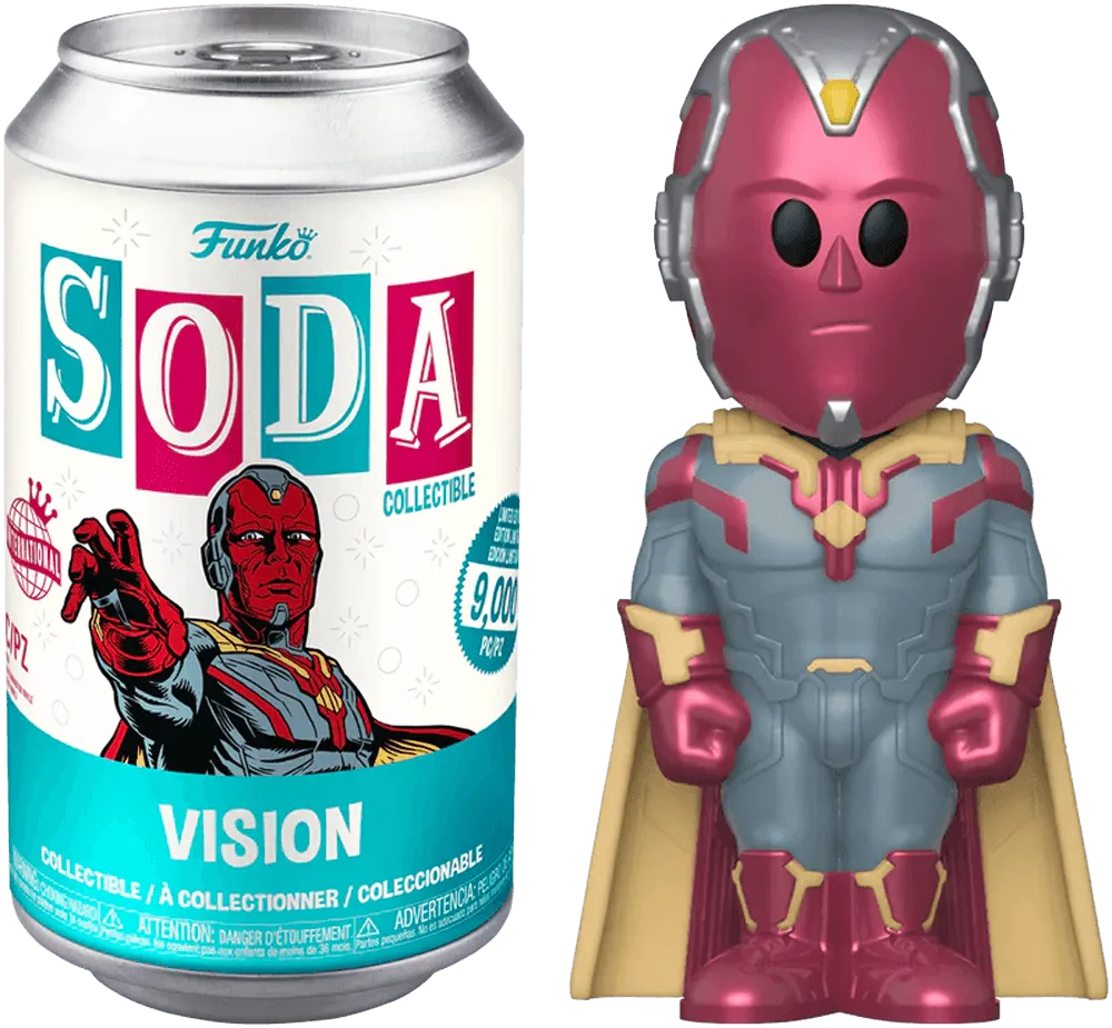 FUN63787 WandaVision - Vision (with chase) Vinyl Soda - Funko - Titan Pop Culture