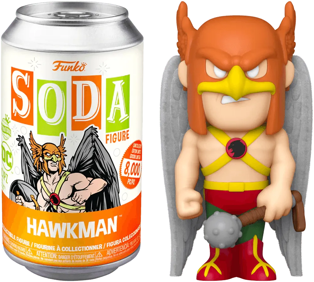 FUN63892 DC Comics - Hawkman (with chase) Vinyl Soda - Funko - Titan Pop Culture