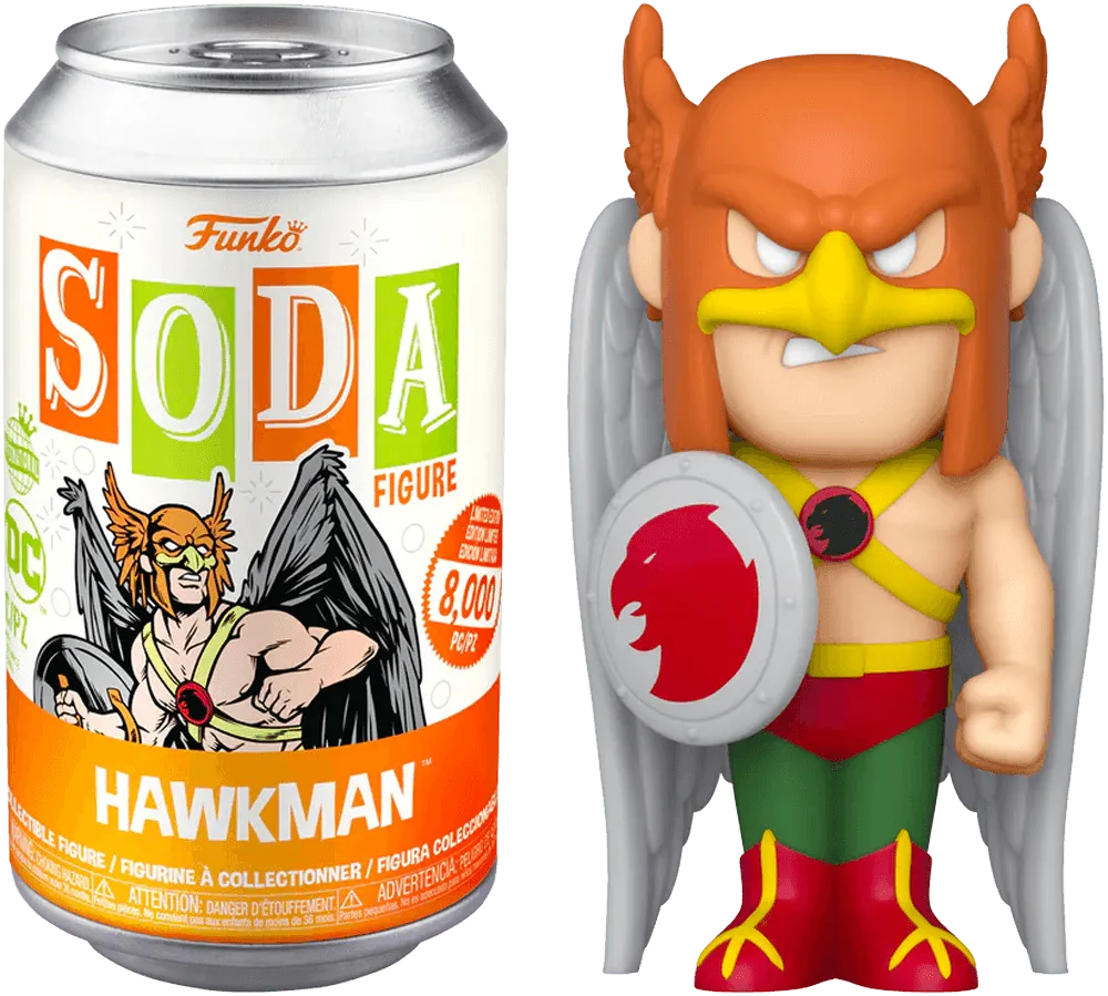 FUN63892 DC Comics - Hawkman (with chase) Vinyl Soda - Funko - Titan Pop Culture