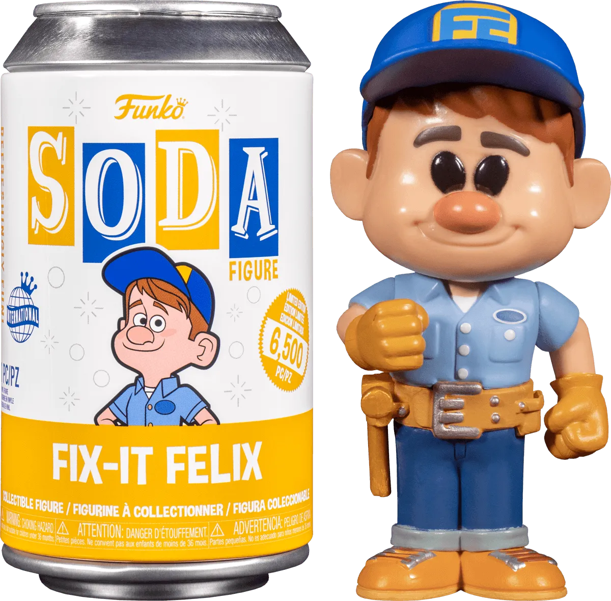 FUN63894 Wreck-It Ralph - Fix It Felix (With Chase) Vinyl Soda - Funko - Titan Pop Culture