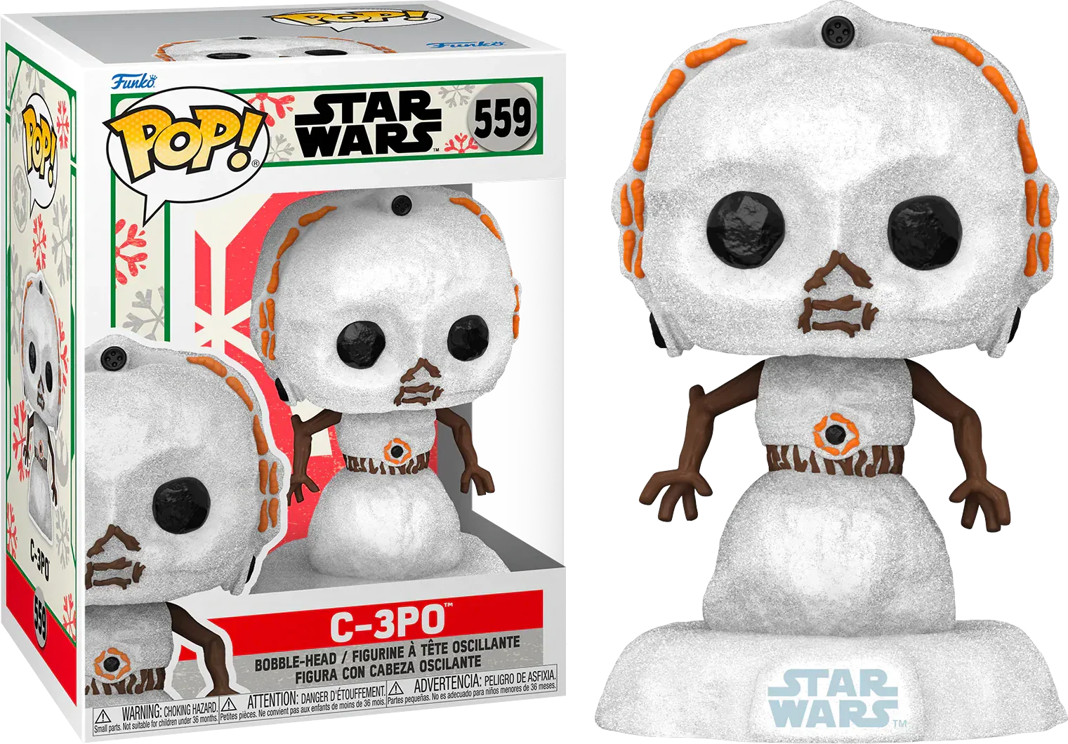 FUN64335 Star Wars: Holiday - C-3PO Snowman Pop! Vinyl - Funko - Titan Pop Culture