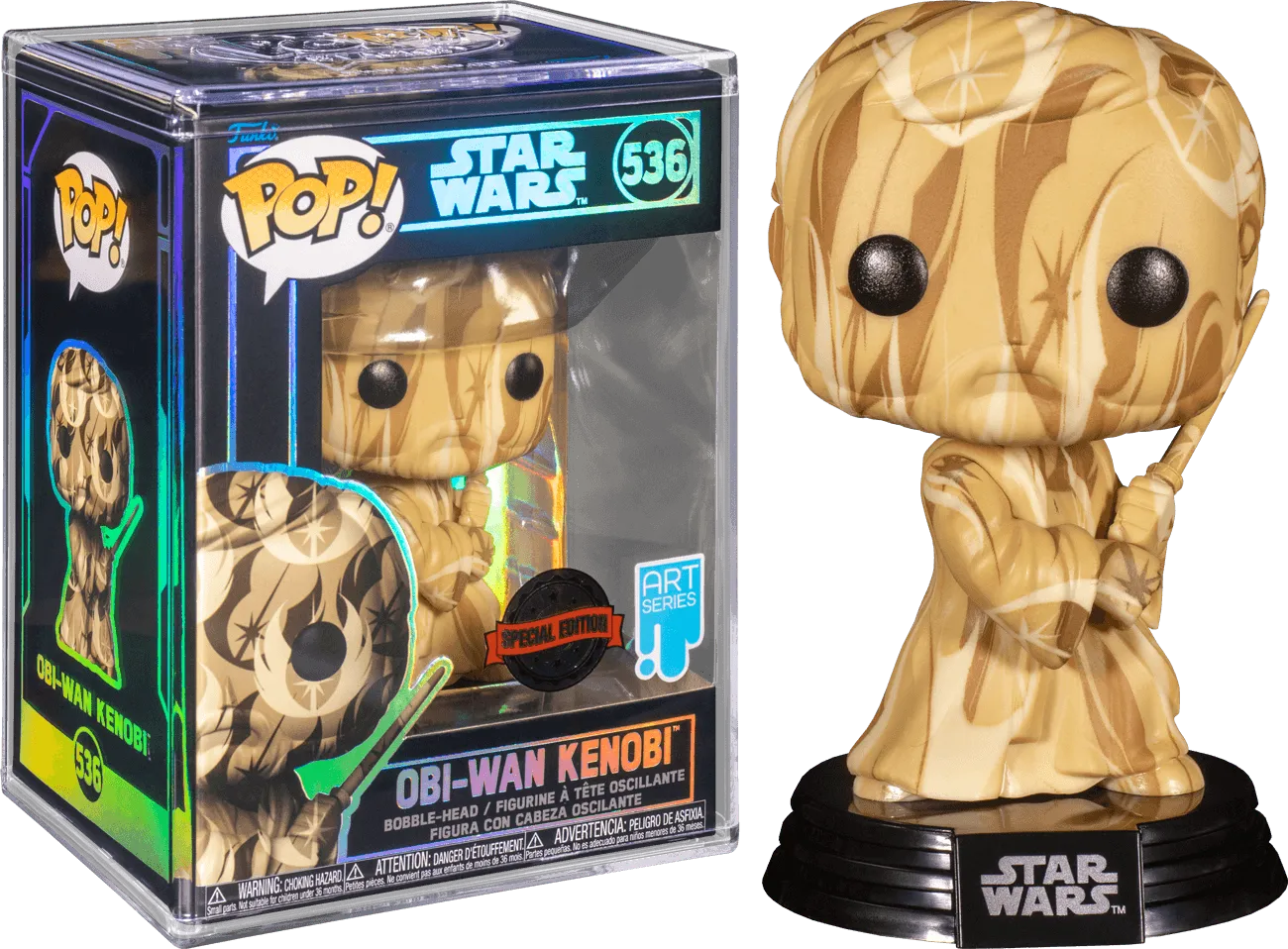 FUN65096 Star Wars - Obi-Wan Kenobi Rebel Alliance Artist Series Pop! Vinyl with Pop! Protector - Funko - Titan Pop Culture