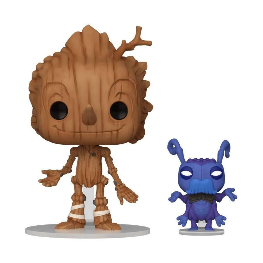 FUN67388 Guillermo del Toro's Pinocchio (2022) - Pinocchio & Cricket Pop! Vinyl - Funko - Titan Pop Culture