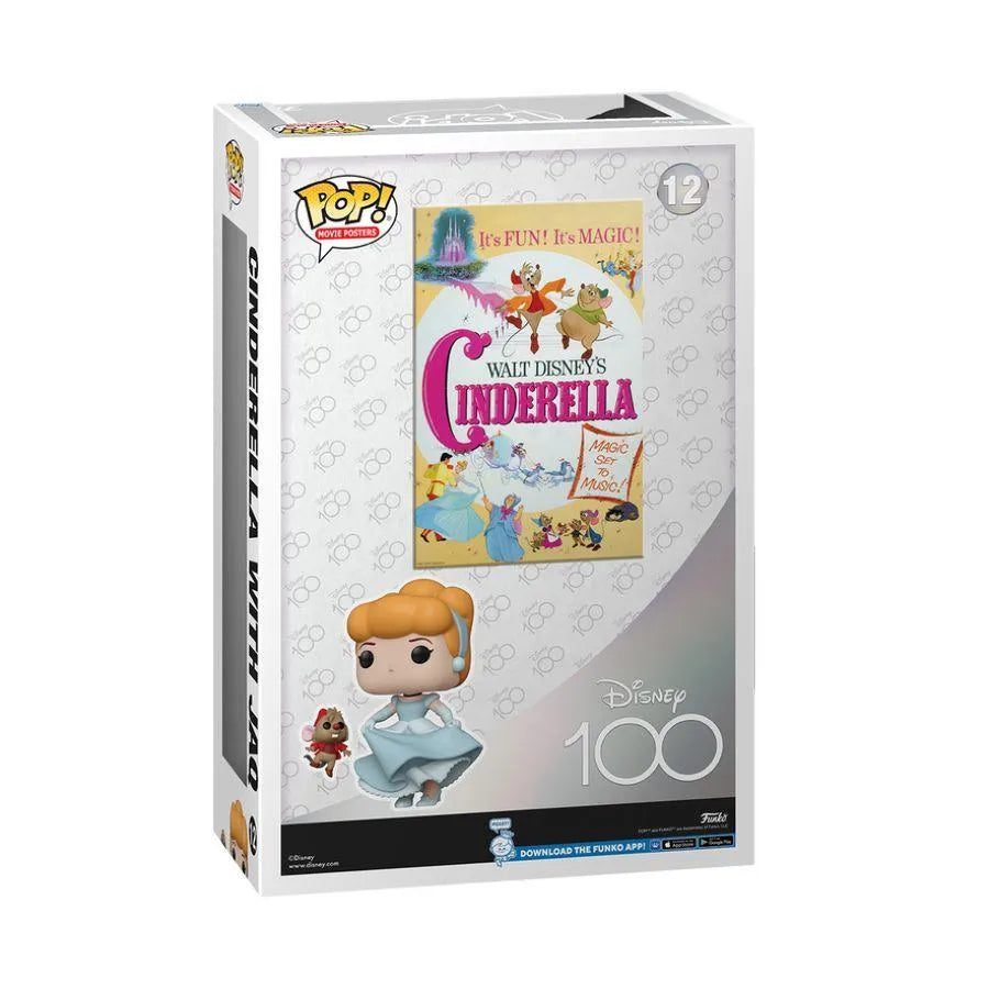 FUN67498 Disney 100th - Cinderella with Jaw Pop! Poster - Funko - Titan Pop Culture
