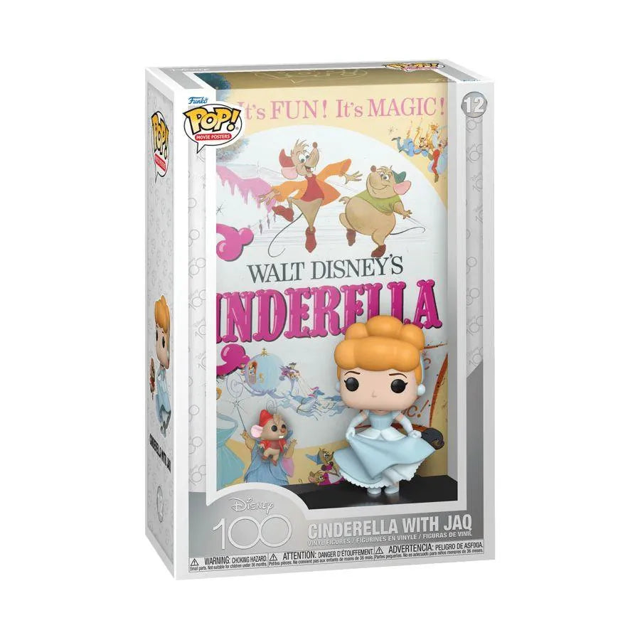 FUN67498 Disney 100th - Cinderella with Jaw Pop! Poster - Funko - Titan Pop Culture