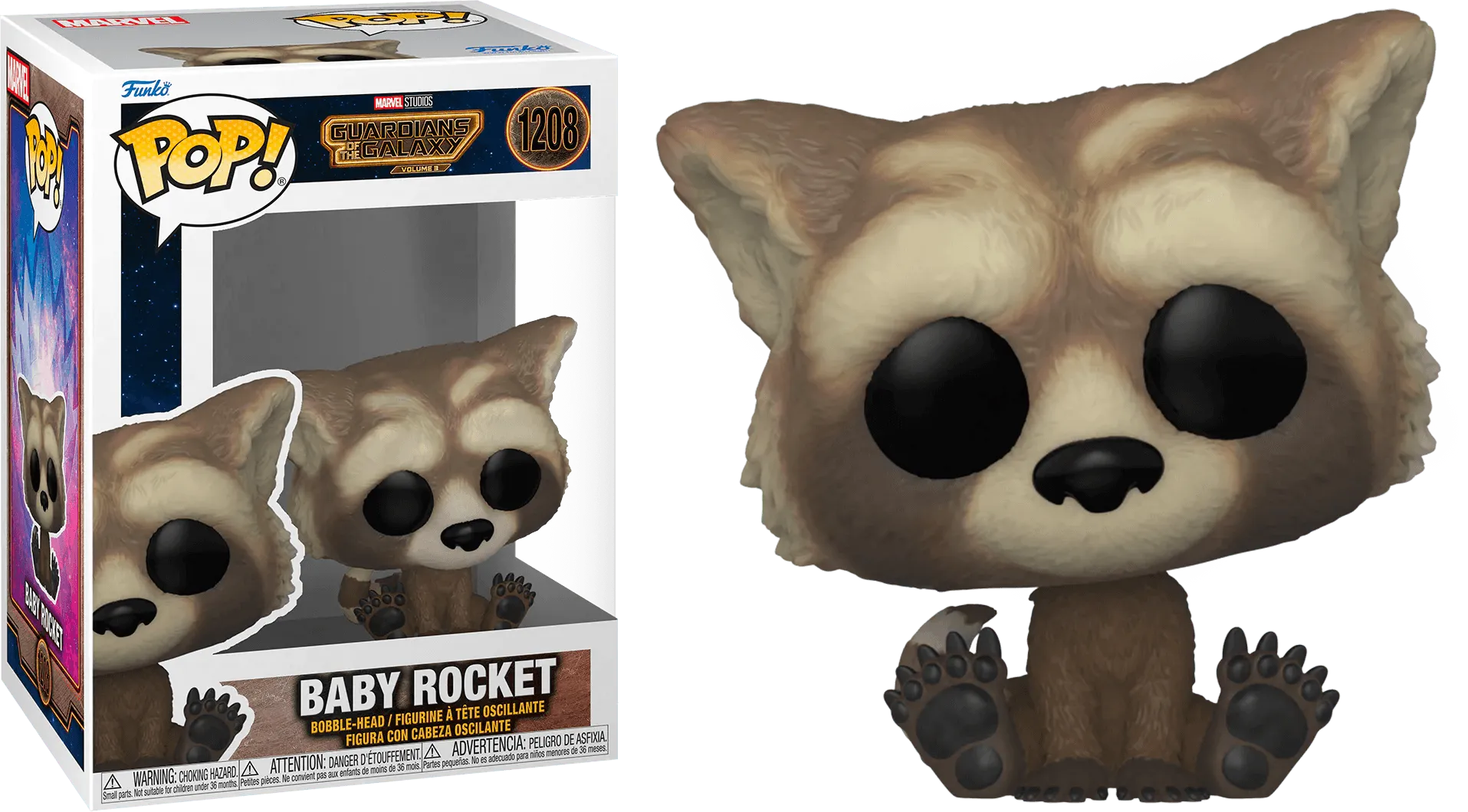 FUN67516 Guardians of the Galaxy: Vol. 3 - Baby Rocket Pop! Vinyl - Funko - Titan Pop Culture