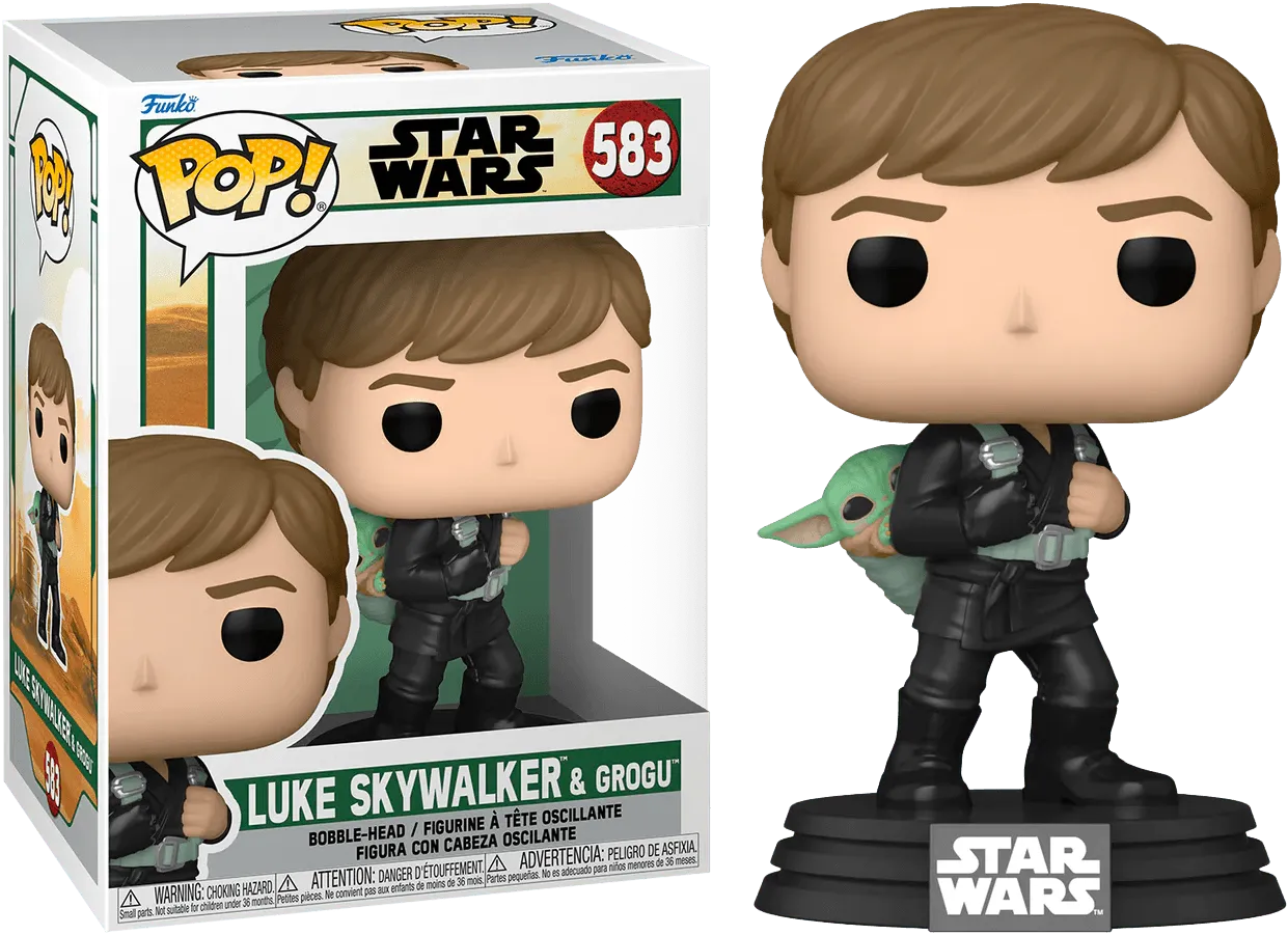 FUN68652 Star Wars: Book of Boba Fett - Luke Skywalker with Grogu Pop! Vinyl - Funko - Titan Pop Culture